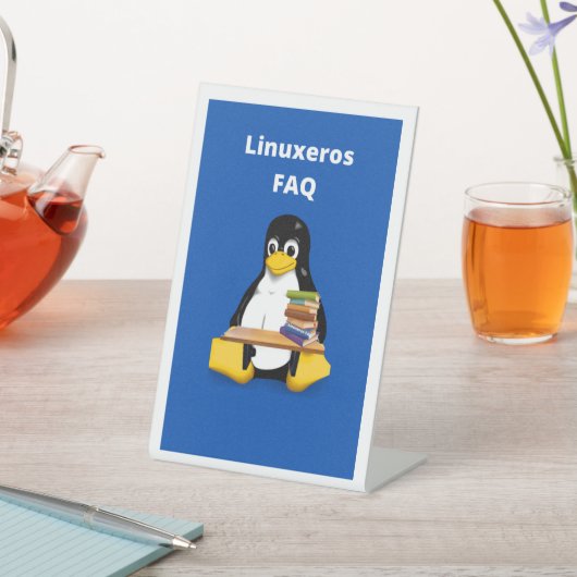 Porta celular Linuxeros FAQ 台座サイン (インサイチュ)