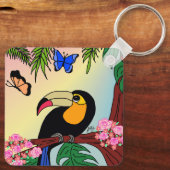 Porta-chaves Tucano tropical e borboletas キーホルダー (裏面)