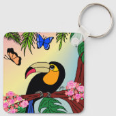 Porta-chaves Tucano tropical e borboletas キーホルダー (裏面)