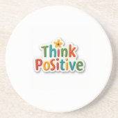 Porta Copos Arenito  Think Positive コースター (正面)