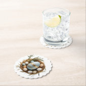 Porta Copos Bordas Onduladas Luz da Páscoa ペーパーコースター (インサイチュ)