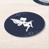 porta copos de fada redondo Neutro ラウンドペーパーコースター (アングル)