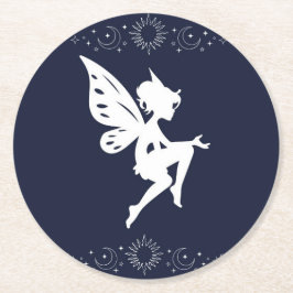 porta copos de fada redondo Neutro ラウンドペーパーコースター