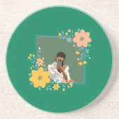 Porta copos girl green  コースター (正面)