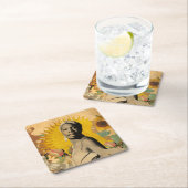 PORTA COPOS JAZZ - NINA SIMONE スクエアペーパーコースター (インサイチュ)