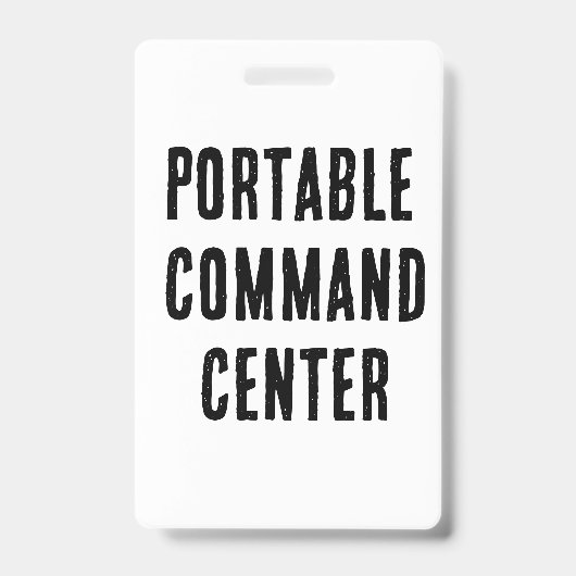 Portable command center バッジ (正面)