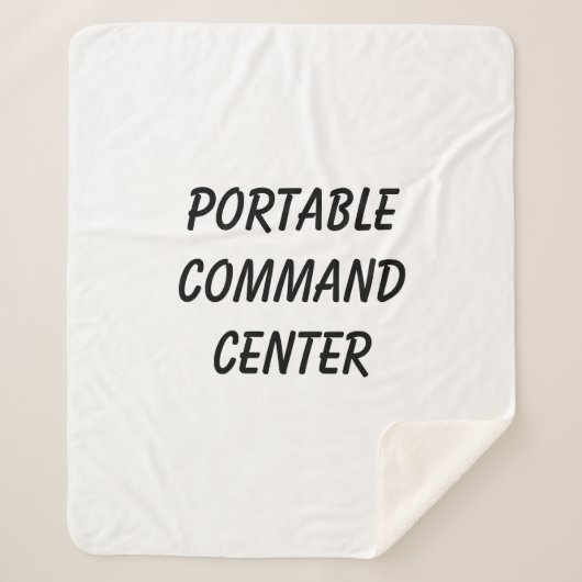Portable command center blanket シェルパブランケット (正面)
