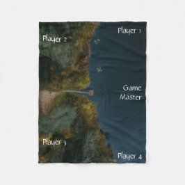 Portable Tabletop Gaming Map Water Landing Dock フリースブランケット