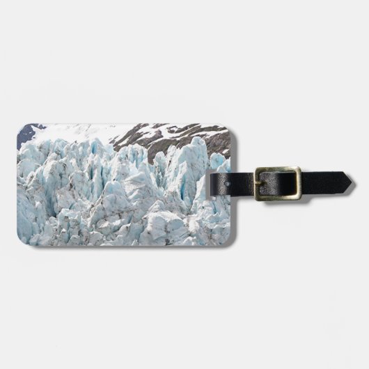 Portageの氷河、アラスカ、米国 ラゲッジタグ (正面横)