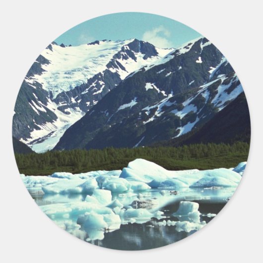 Portageの氷河、港Sewardの北の、アラスカ ラウンドシール (正面)