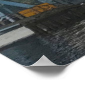 Portage Lake Lift Bridge ポスター (角)