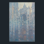 Portal of Rouen Cathedral Morning Light by Monet ポスター<br><div class="desc">Portal of Rouen Cathedral in Morning Light by Claude Monet, oil on canvas 1894, is a landscape painting from the artist’s most famous series, the 26 views of Rouen Cathedral, which captured the façade of the famous church in differing conditions of light, time of day, season, and atmosphere. Filling the...</div>