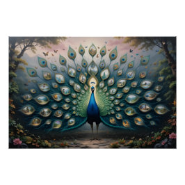 Portal Peacock Panorama ポスター
