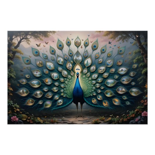 Portal Peacock Panorama ポスター (正面)