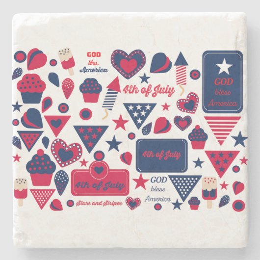 Portavasos 4 de Julio ストーンコースター (正面)