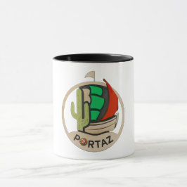 PortAZロゴ2デザインオンmug マグカップ