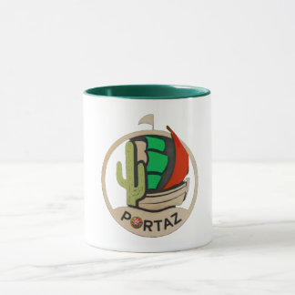 PortAZロゴ2デザインオンmug マグカップ