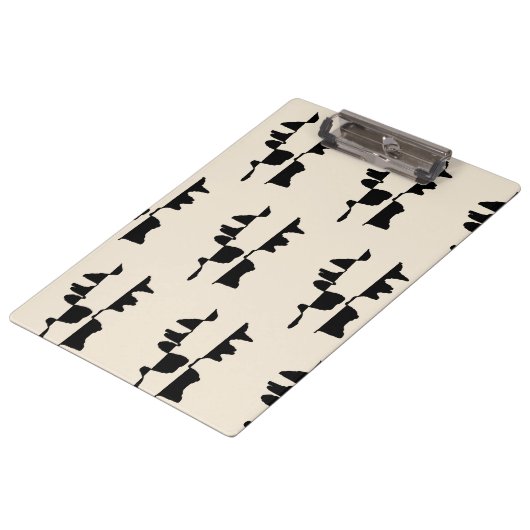 Porte-bloc "Abstrait Dual Face" クリップボード (アングル)