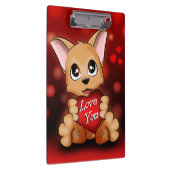 Porte-bloc Le chiot t'aime クリップボード (右)