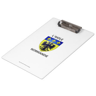 Porte-blocs avec le blason de L'Aigle - Normandie クリップボード