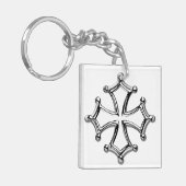 Porte-clé carré Croix occitane キーホルダー (正面左)
