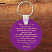 porte-clé citation Victor Hugo キーホルダー (正面)