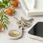 Porte-clé en métal bitcoin キーホルダー (側面)