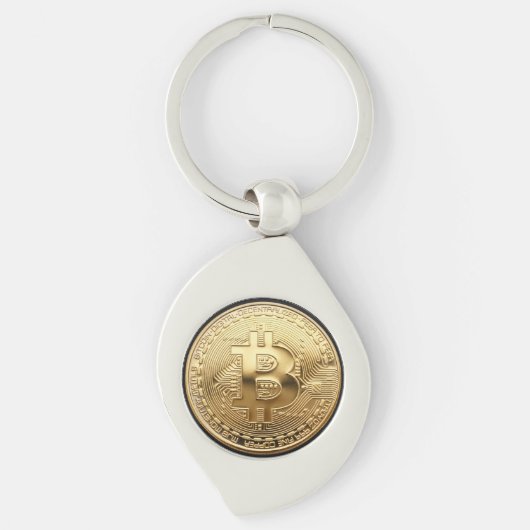 Porte-clé en métal bitcoin キーホルダー (正面)