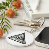 Porte-clé rond Oeil qui voit tout キーホルダー (正面右)