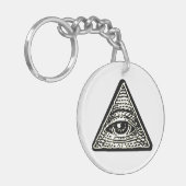 Porte-clé rond Oeil qui voit tout キーホルダー (正面左)