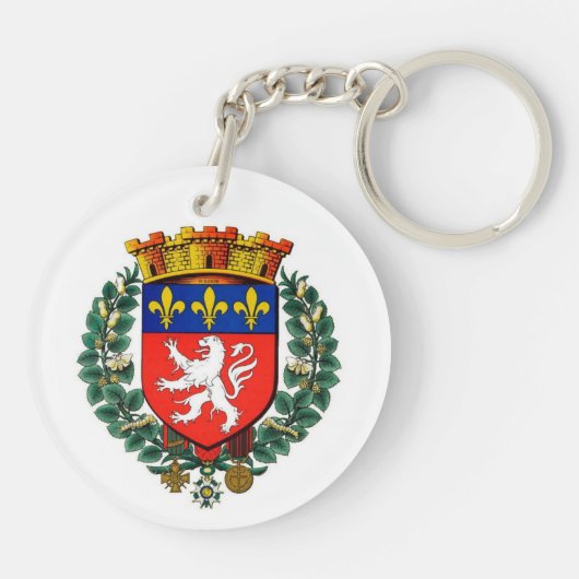 porte clef acrylique blason lyon キーホルダー (裏面)