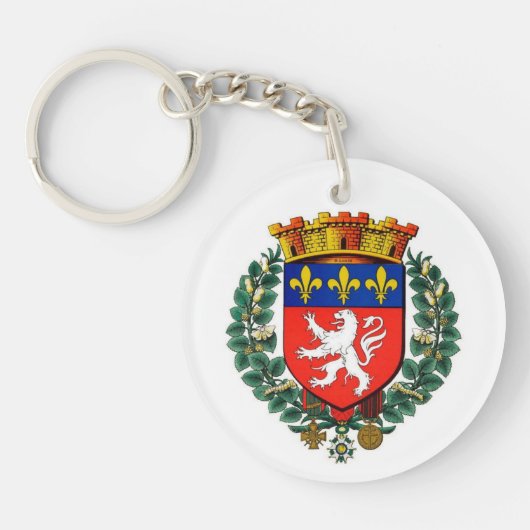 porte clef acrylique blason lyon キーホルダー (正面)
