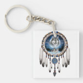 porte clef acrylique dreamcatcher loup couleur キーホルダー (正面)