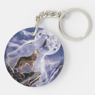 porte clef acrylique loup couleurs キーホルダー