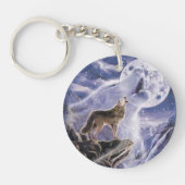 porte clef acrylique loup couleurs キーホルダー (正面)