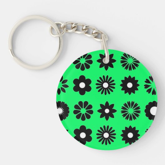 Porte-clefs Abstract acrylic keychain キーホルダー (正面)