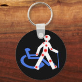 Porte-clefs Handicap invisible / Visible  キーホルダー (正面)