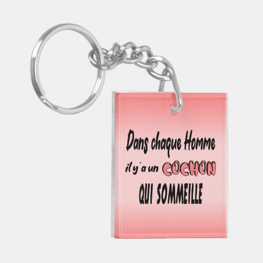 Porte-clefs Ronchon le cochon キーホルダー (正面左)