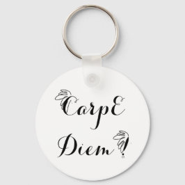 Porte-clefs rond 1 Carpe Diem キーホルダー