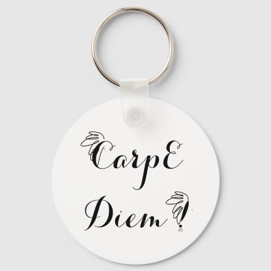 Porte-clefs rond 1 Carpe Diem キーホルダー (正面)