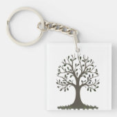 Porte-Clés Arbre de Vie Symbole de Croissance キーホルダー (正面)