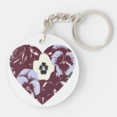 Porte-Clés Cœur de Violettes - Édition "MY LOVE" キーホルダー (裏面)