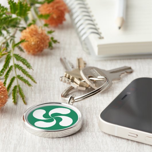 Porte Clés Croix Basque "Lauburu" キーホルダー (側面)