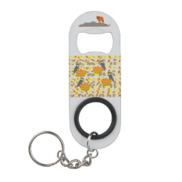 🦊🦉 Porte-Clés Décapsuleur Animaux de la Forêt キーホルダー栓抜き