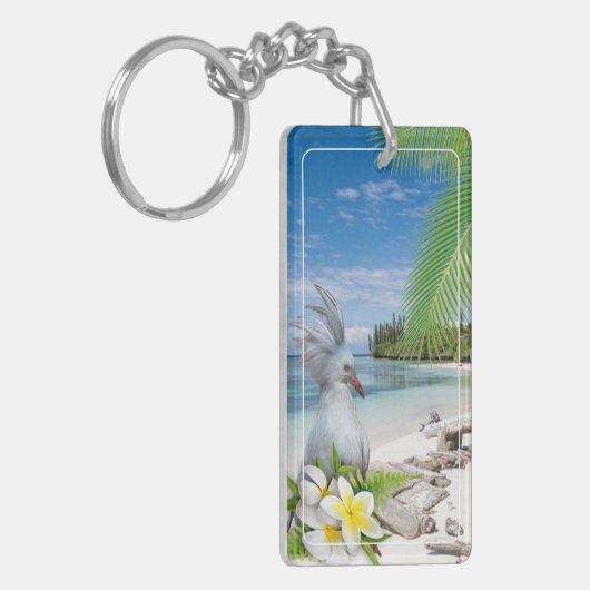 Porte-clés en acrylique CAGOU ( Cagou-Style) キーホルダー (正面左)