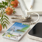 Porte-clés en acrylique CAGOU ( Cagou-Style) キーホルダー (正面右)