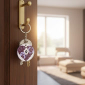 Porte-clés en acrylique Coeur de Violettes キーホルダー