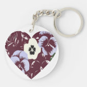 Porte-clés en acrylique Coeur de Violettes キーホルダー (裏面)
