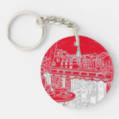 porte-clés en acrylique de paris キーホルダー (正面)