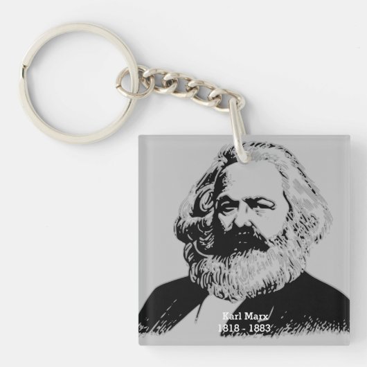 Porte-clés en acrylique Karl Marx キーホルダー (正面)